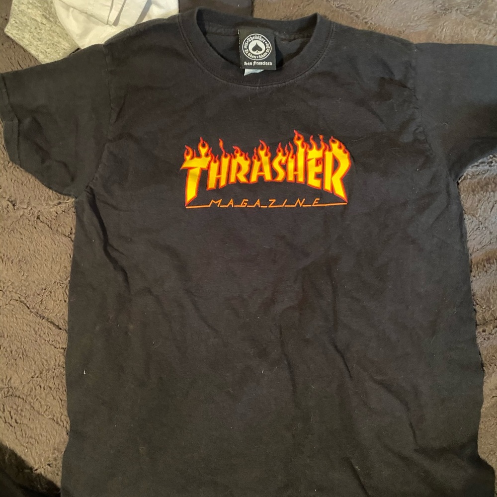 black flame thrasher tee